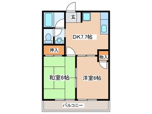 ハイツ雅の物件間取画像